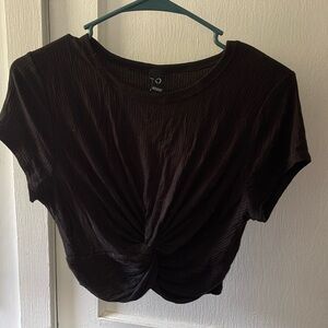 windsor short sleeve crop top